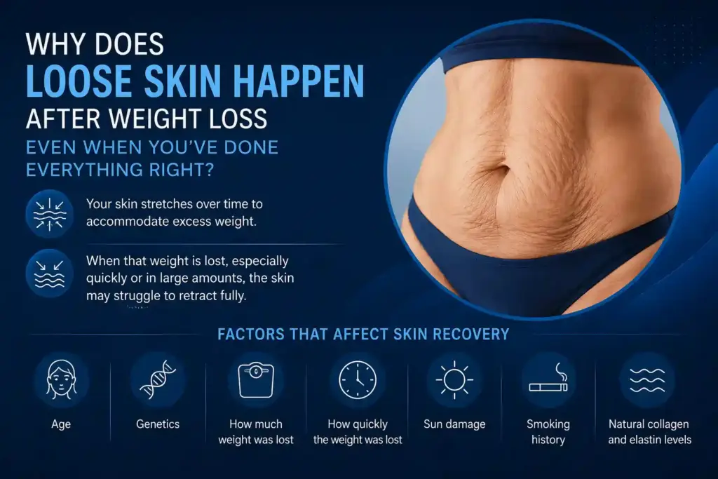 Why Does Loose Skin Happen After Weight Loss Even When You’ve Done Everything Right Rochester?